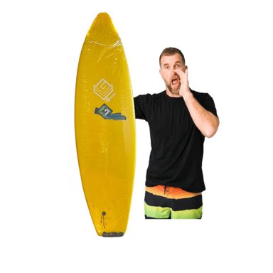 LONGBOARD RYBIU ST-7 AMARILLO DEPORTES 7' + ENVOLTORIO REGALO