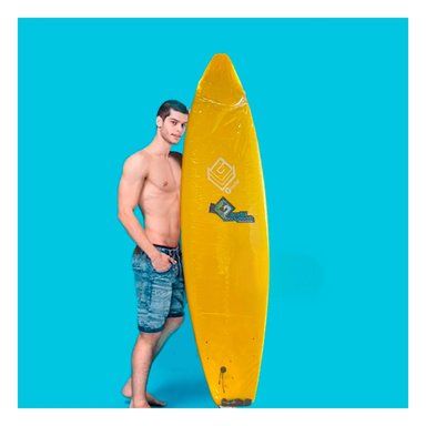 LONGBOARD RYBIU ST-6 AMARILLO AERODINAMICO + GIFT MINIAGENDA