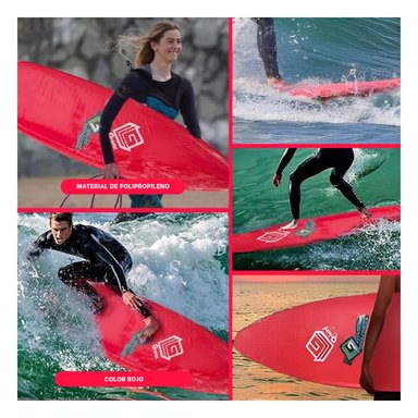 LONGBOARD RYBIU ST-6 ROJO RESISTENTE OLAS + REGALO AGENDITA