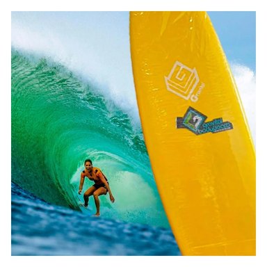 LONGBOARD DE 8 PIES AERODINAMICO AMARILLO Y+GIFT MINIAGENDA