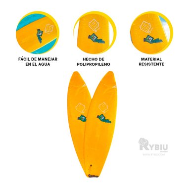 TABLERO UTIL EN AMARILLO 8 PIES Y+REGALO LIGAS PARA PEINAR