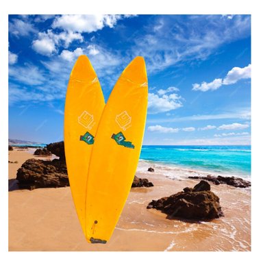 LONGBOARD RESISTENTE EN AMARILLO 8 PIES Y+REGALO AGENDITA