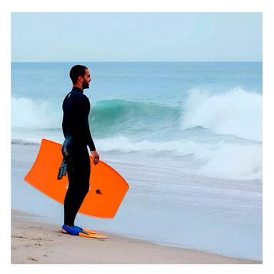 BODYBOARD AERODINAMICA EN ANARANJADO 37'' Y+PAPEL DE REGALO