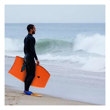 BODYBOARD AERODINAMICA EN NARANJA 33'' Y+PAPEL DE REGALO