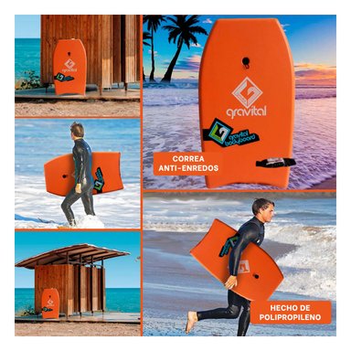 BODY SURF DEPORTIVA Y VERSATIL NARANJA 33'' Y+GIFT STICKERS