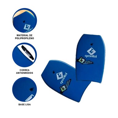 TABLA RYBIU GR-37 AZUL PRACTICA + REGALO LIGAS PEINAR