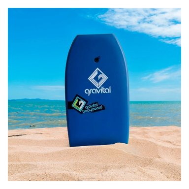 TABLA RYBIU GR-33 AZUL ESTILIZADA OLAS + REGALO STICKERS