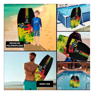 TABLA SURF RYBIU BODY DEPORTIVA Y VERSATIL MULTICOLOR + GIFT STICKERS