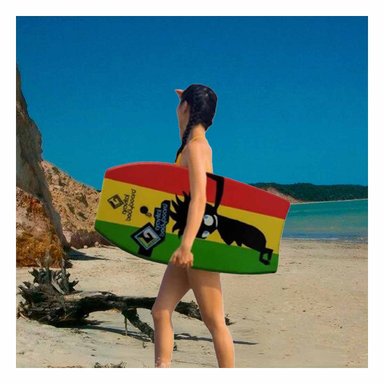 PLANCHA NATACIÓN RYBIU GR-37 PLAYA MULTICOLOR + LIGAS REGALO