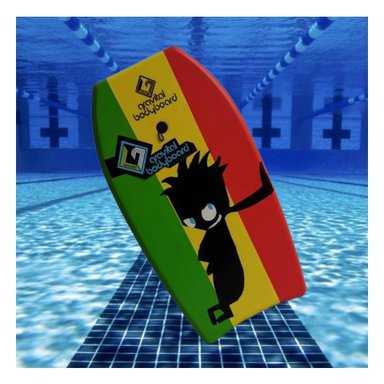 TABLA NATACIÓN RYBIU GR-37 COMPACTA NIÑOS MULTICOLOR + ENVOLTORIO REGALO