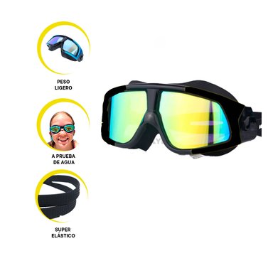 VISORES RYBIU VE31884 NEGRO CON LIGAS ELASTICAS + GIFT STICKERS