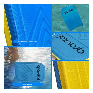 TABLERO NATACIÓN RYBIU MG-8004 VERSATIL AZUL + POST-IT ADHESIVOS