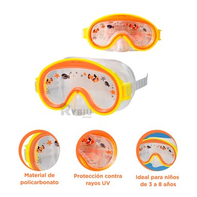 VISORES RYBIU VE31886 NARANJA FACIL UTILIZAR + REGALO STICKERS