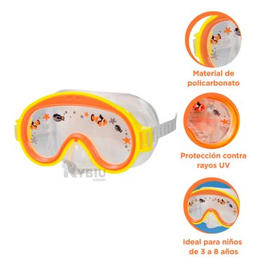 LENTES RYBIU VE31886 NARANJA CON PROTECTOR RAYOS + PAPEL REGALO