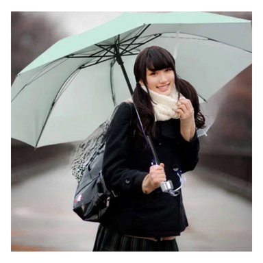 PARAGUAS RYBIU VE30205 PROTECTOR AL SOL + ENVOLTORIO REGALO VERDE AGUA