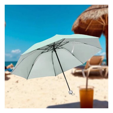 PARAGUAS RYBIU VE30205 LIGERA BOLSO + GIFT STICKERS VERDE AGUA