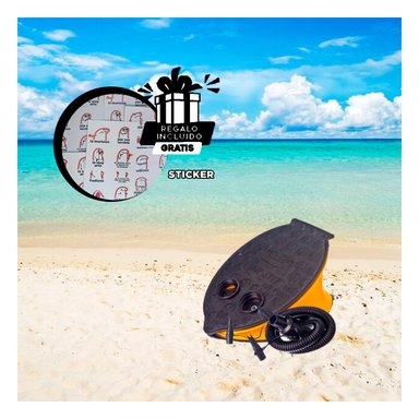 HINCHADOR RYBIU VE2450 DE MANERA RAPIDA NEGRO + REGALO STICKERS