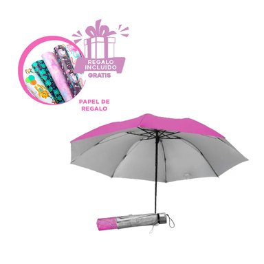 SOMBRILLA RYBIU VE30204 FACIL USO + PAPEL REGALO FUCSIA