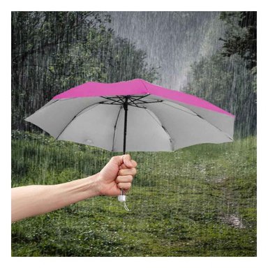 PARAGUAS RYBIU VE30204 DURADERO Y RESISTENTE + GIFT STICKERS FUCSIA