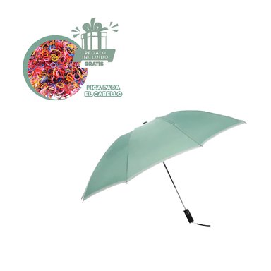 SOMBRILLA RYBIU VE30205 COBERTURA EFICIENTE + REGALO LIGAS PEINAR VERDE AGUA