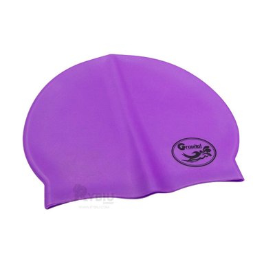 GORRO CABEZA NATACIÓN RYBIU MG-SC-4602 MORADO + BANDERITAS ADHESIVAS