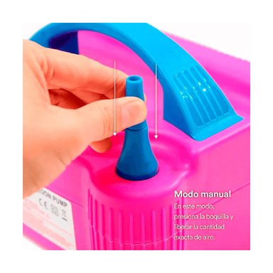 MÁQUINA RYBIU VE31866 INFLAR GLOBOS FUCSIA + REGALO STICKERS