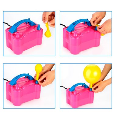 MÁQUINA AIRE RYBIU VE31866 GLOBOS FUCSIA + ENVOLTORIO REGALO