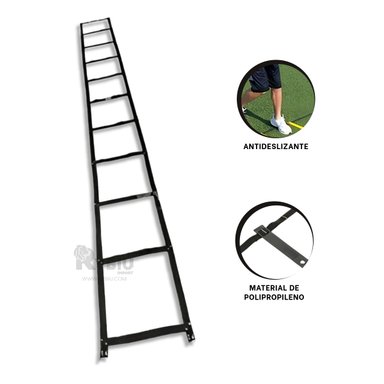 ESCALERA RYBIU DE30562 ENTRENAMIENTO LIGERO NEGRO + GIFT MINIAGENDA