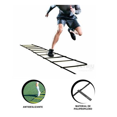 ESCALERA RYBIU DE30562 ENTRENAMIENTO NEGRO + REGALO AGENDITA