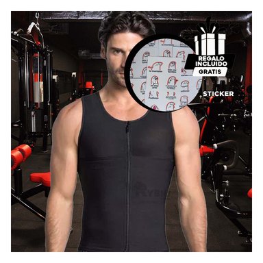 CHAQUETA HOMBRE RYBIU NEGRO DE30530 EJERCICIOS EN TALLA XL  + REGALO STICKERS