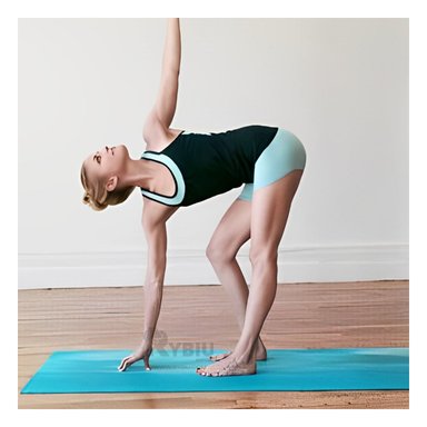 TAPETE RYBIU DE30607 10MM EJERCICIOS CELESTE + REGALO STICKERS