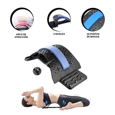 MASAJEADOR RYBIU DE30604 LARGO 39CM APARATO LA TENSION MUSCULAR AZUL + GIFT MINIAGENDA - 3