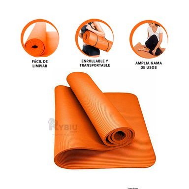 MAT RYBIU DE30605 10MM YOGA UTIL ANARANJADO + POST-IT ADHESIVOS