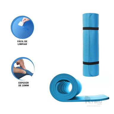 ALFOMBRA RYBIU DE30607 10MM FISICA CELESTE + BANDERITAS ADHESIVAS