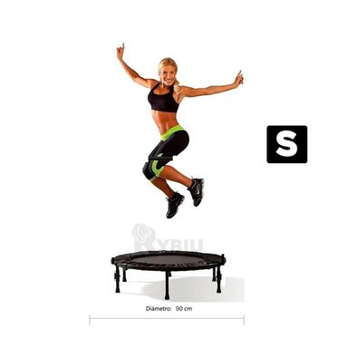 TRAMPOLÍN RYBIU DE30680 90X90 VERSATIL EN TALLA S NEGRO + REGALO AGENDITA