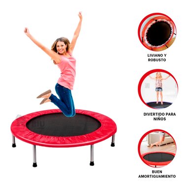 TRAMPOLÍN RYBIU DE30678 23X100CM DINAMICO TALLA M EN ROJO + LIGAS REGALO