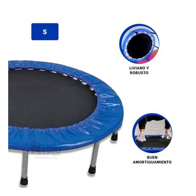 TRAMPOLÍN RYBIU DE30679 23X90CM UTIL TALLA S AZUL + REGALO LIGAS PEINAR