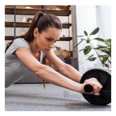 ROLLER RYBIU DE30654 FORMA RUEDA ABDOMEN NEGRO + REGALO AGENDITA