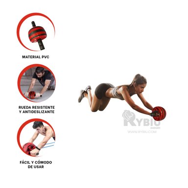 DISCO RYBIU DE30655 VERSATIL HACER EJERCICIO ROJO + LIGAS REGALO