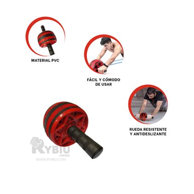 DISCO RYBIU DE30655 GIMNASIO REDONDO ROJO + POST-IT ADHESIVOS