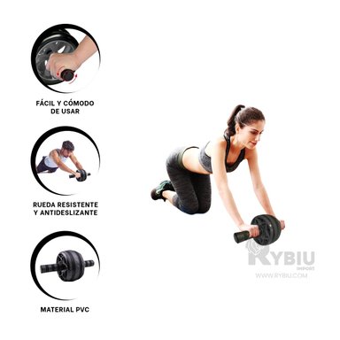 DISCO FITNESS RYBIU DE30659 IDEAL NEGRO + BANDERITAS ADHESIVAS