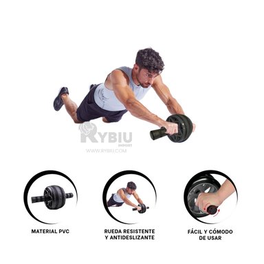 DISCO RYBIU DE30659 VERSATIL EJERCICIO NEGRO + LIGAS REGALO