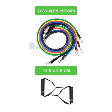 PACK ÚTIL 5 LIGAS RYBIU DE30658 MULTICOLOR + REGALO LIGAS PEINAR