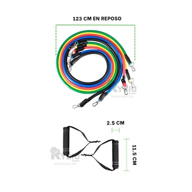 PACK IDEAL 5 LIGAS RYBIU DE30658 MULTICOLOR YOGA + LIGAS REGALO