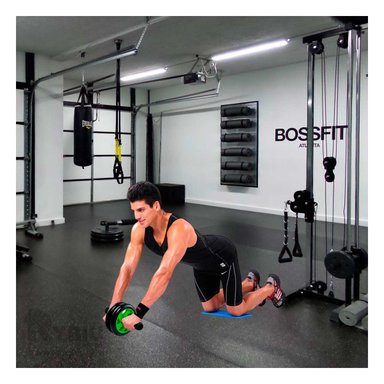 DISCO ABDOMINAL RYBIU DE30657 FITNESS VERDE + BANDERITAS ADHESIVAS - 2
