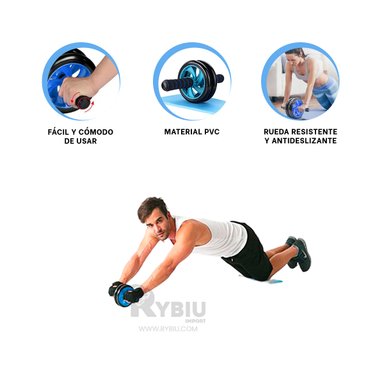 DISCO RYBIU DE30656 EJERCITAR ABDOMEN CELESTE + POST-IT ADHESIVOS