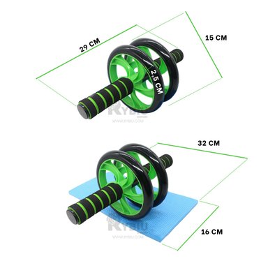 DISCO RYBIU DE30657 UTIL ABDOMEN VERDE + REGALO LIGAS PEINAR