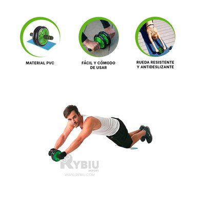 DISCO RYBIU DE30657 EJERCITAR ABDOMEN VERDE + POST-IT ADHESIVOS