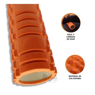 MASAJEADOR RYBIU DE30647 LARGO 33CM COMPACTO NARANJA + REGALO LIGAS PEINAR - 4