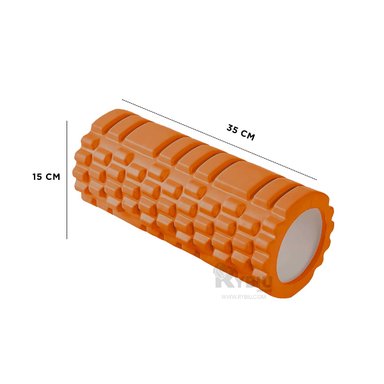 MASAJEADOR RYBIU DE30647 LARGO 33CM COMPACTO NARANJA + REGALO LIGAS PEINAR - 5